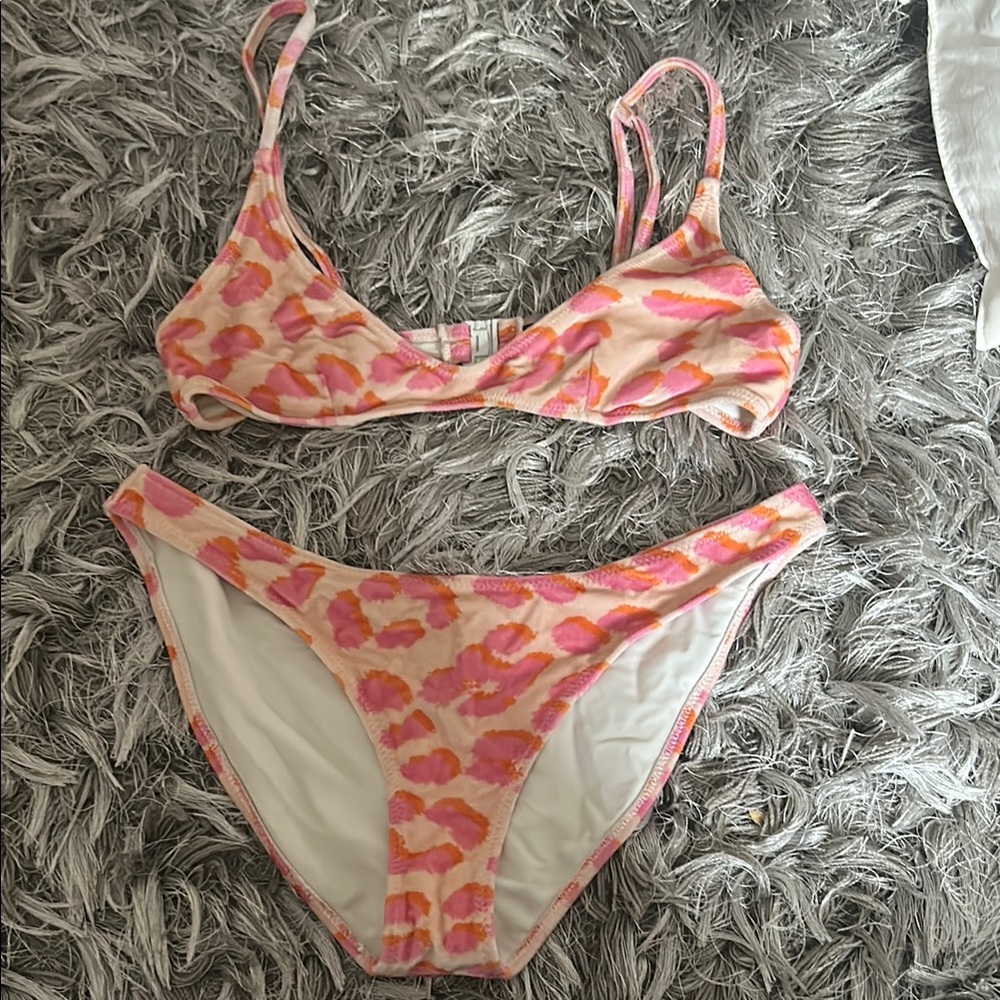Triangl Swimwear Pink and Orange Bikini